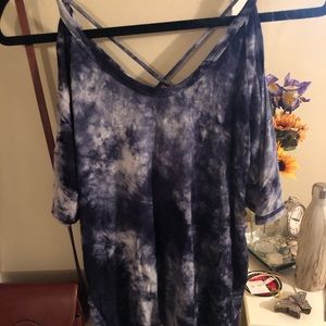 Tie dye blue top🦋🤩